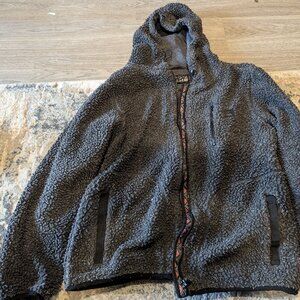 Cozy gray billabong zip up fleece size large